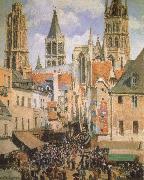 The Old Market-Place in Rouen and the Rue de I-Epicerie
